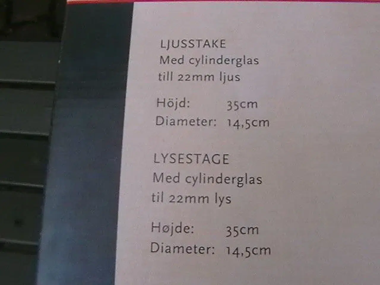 Billede 8 - Stor fin Lysestage.