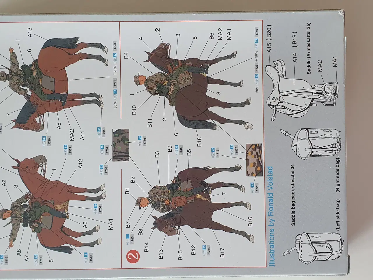 Billede 3 - Tyske soldater til hest 1/35