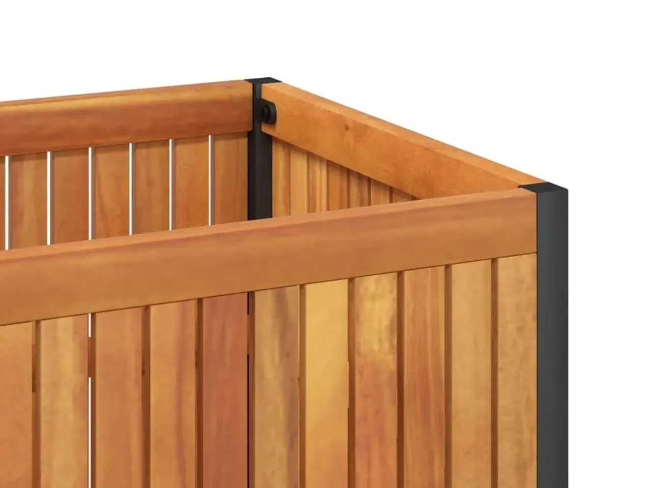 Billede 8 - Plantekasse 110x30x27,5 cm massivt akacietræ og stål