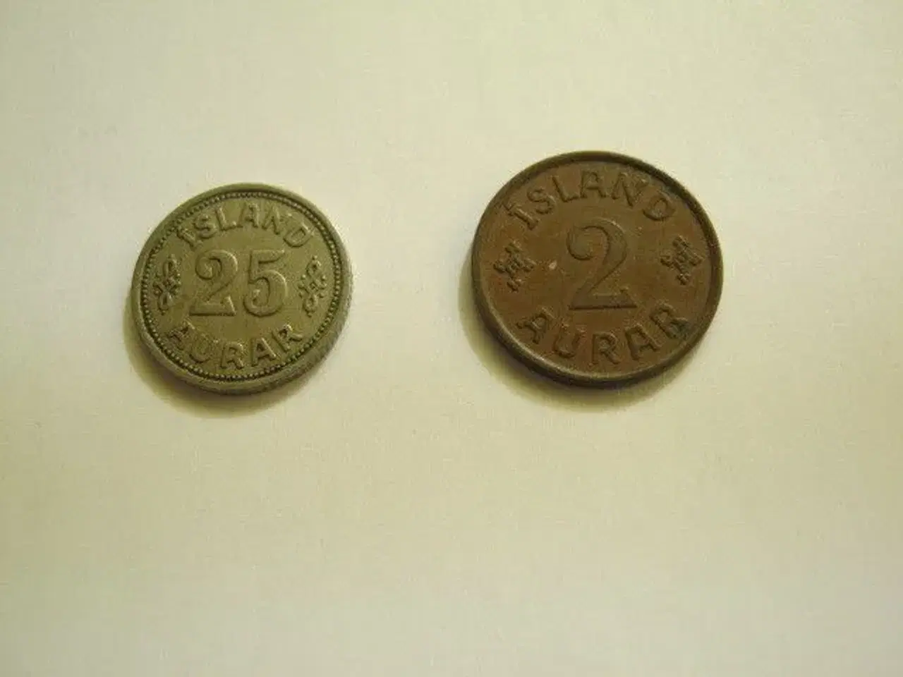 Billede 1 - 2 Islandske mønter