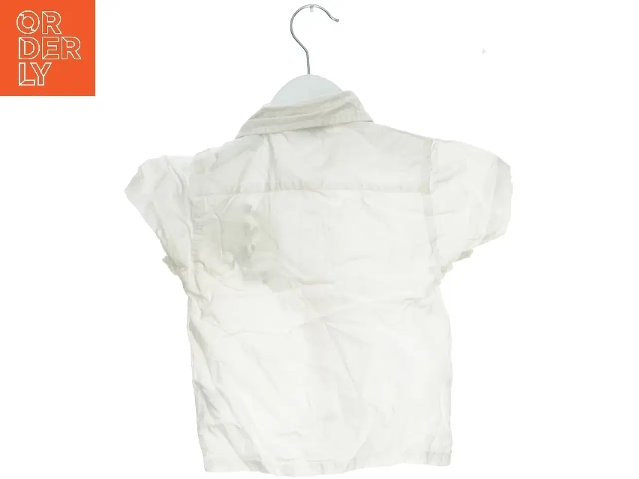Billede 2 - Hvid skjorte med print fra Little One (str. 86)