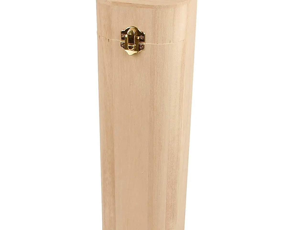 Billede 1 - Elegant vinholder i træ med snorhåndtag, 34 cm