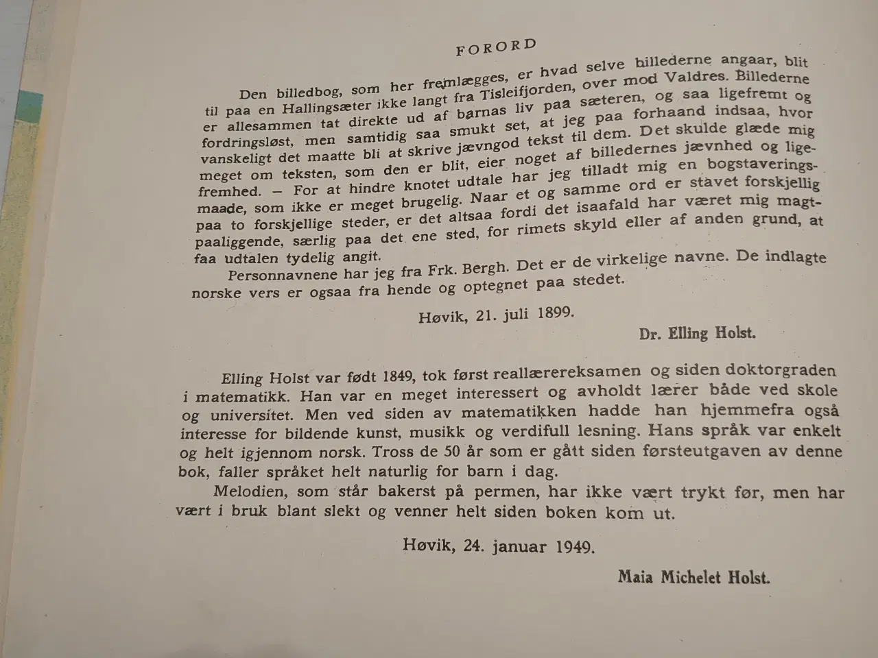 Billede 4 - Elling Holst: Fra Setra. ill. Lisbeth Berg. 1949.