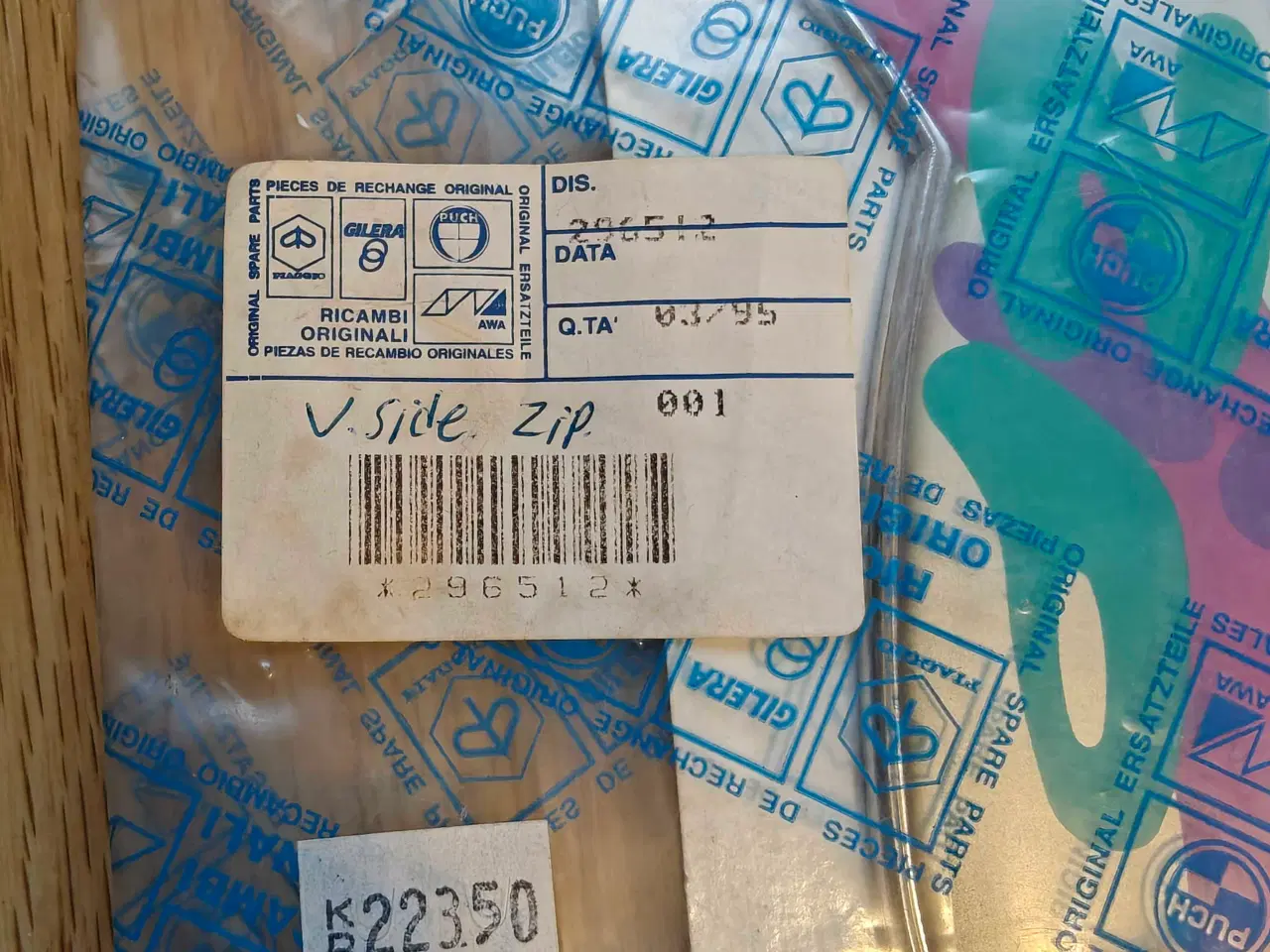 Billede 5 - Piaggio Zip. Nyt Originalt Stafferingssæt