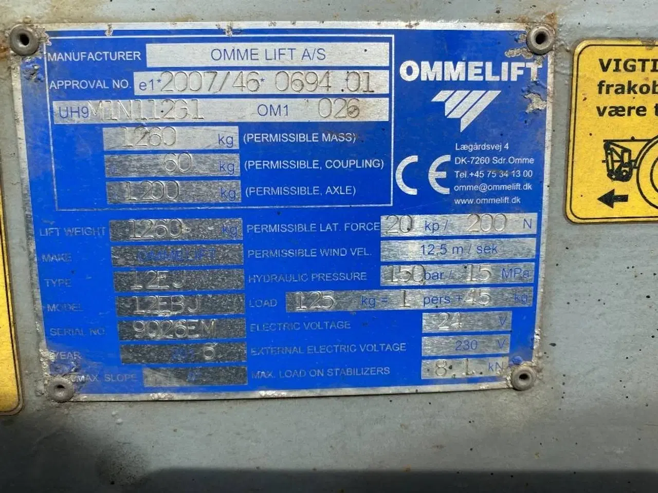 Billede 7 - Omme Mini 12 EBJ