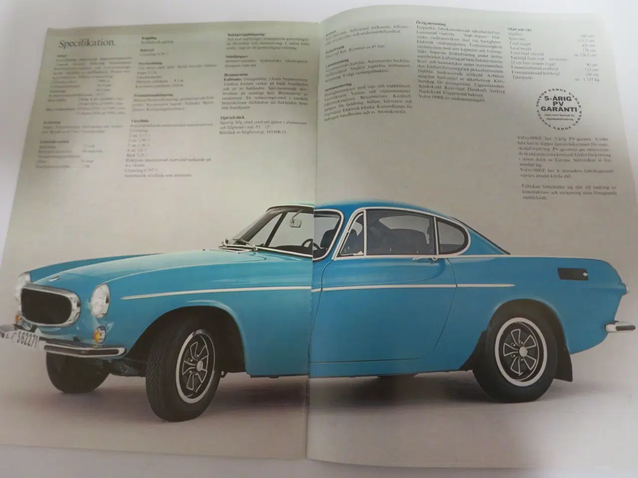 Billede 3 - Volvo 1800E salgsbrochure