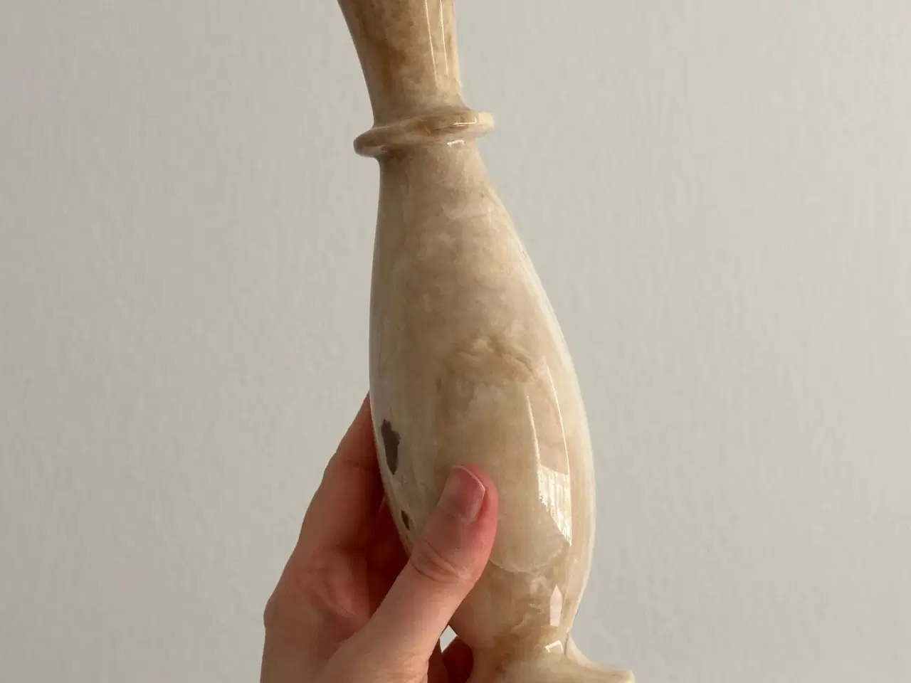 Billede 3 - Stenvase, beige, NB