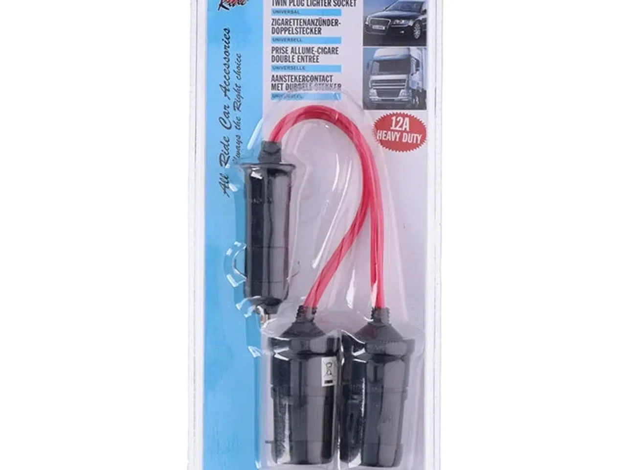 Billede 1 - Allride Cigartænderfordeler, heavy duty, 2 x strømudtag