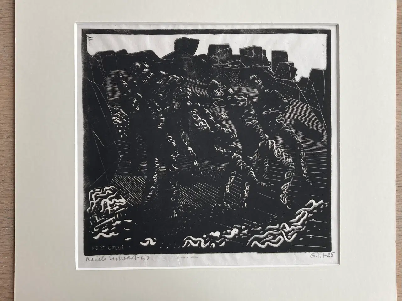 Billede 1 - Niels Sylvest træsnit