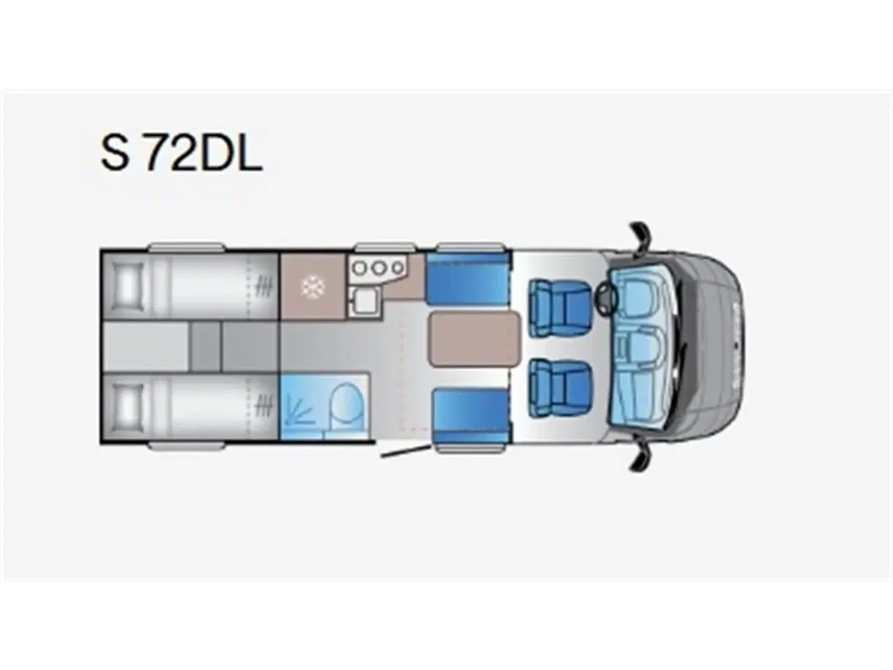 Billede 16 - 2026 - Sun Living S 72 DL   KAMPAGNEPAKKE – ALT DETTE FÅR DU MED! 🚐✨ - 165 hk med automatgear, Adaptiv fart pilot.......
