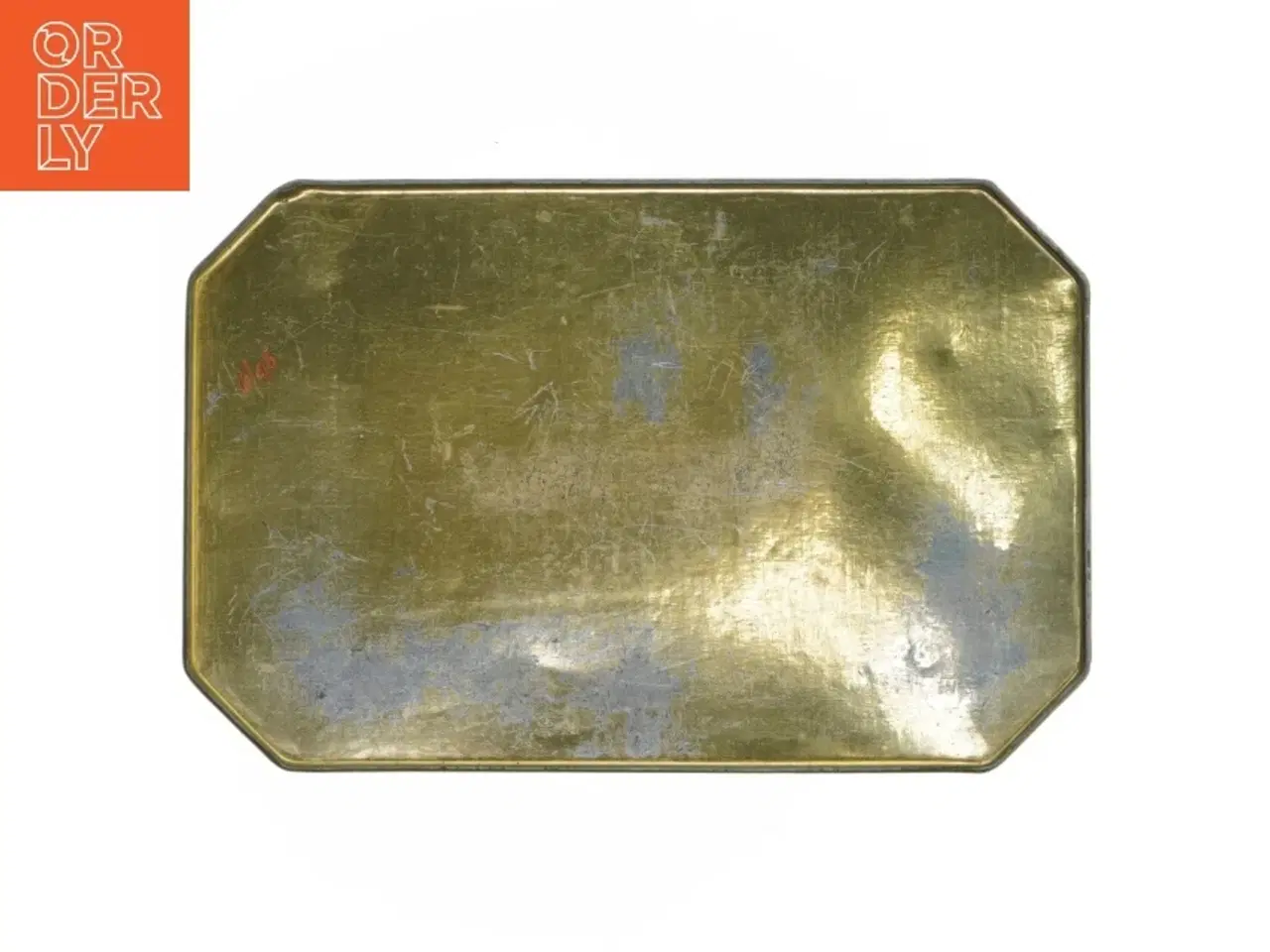 Billede 3 - Vintage metal dåse med landskabsmotiv (str. 23,5x15,5 cm)