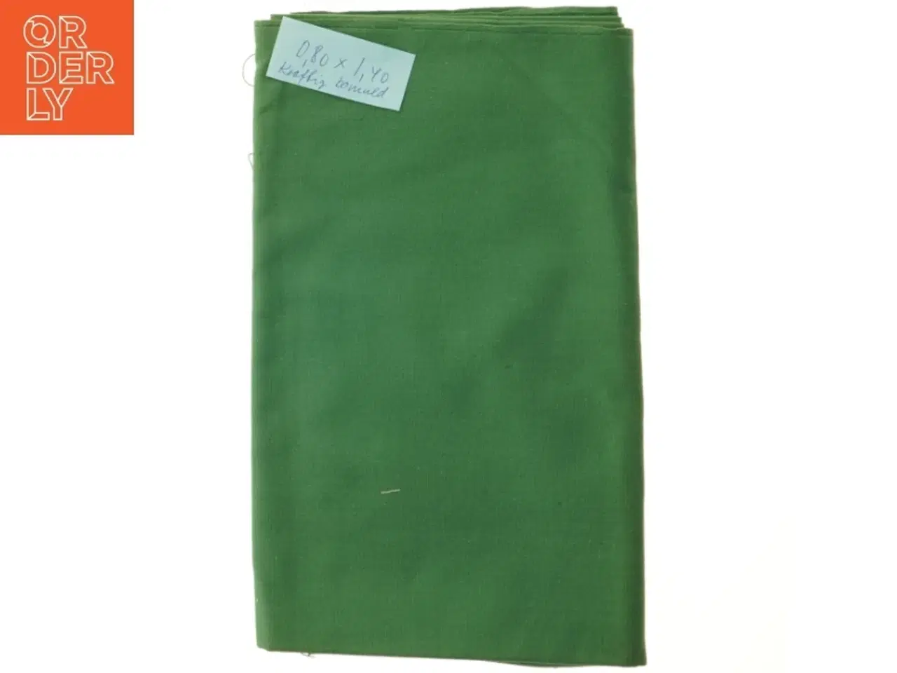Billede 1 - Grønt bomuldsstof (str. 80 x 140 cm)