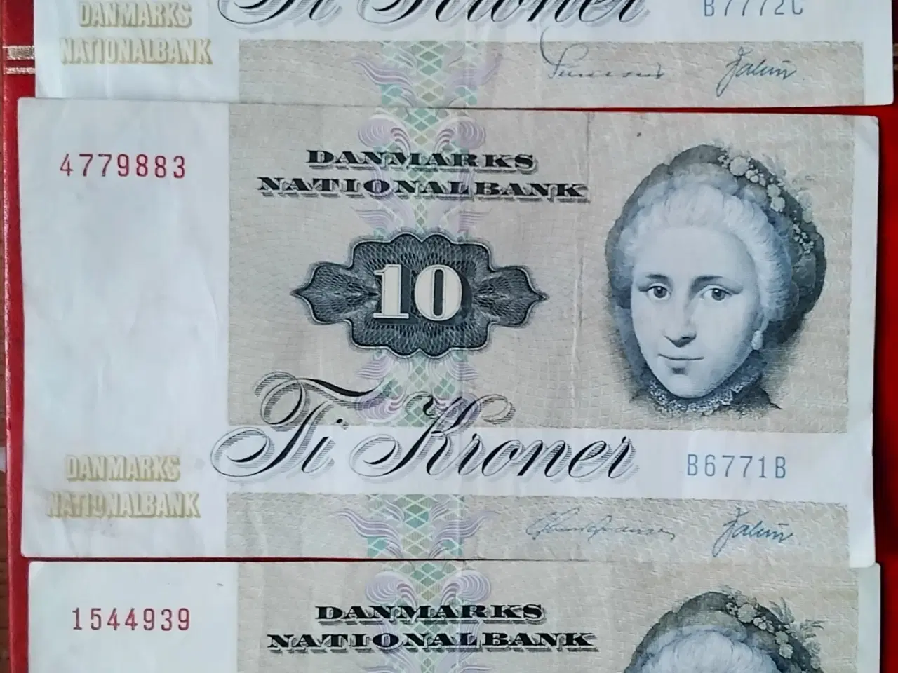 Billede 1 - 3 x 10 KRONE 1977 Cathrine Sophie Kirchhoff