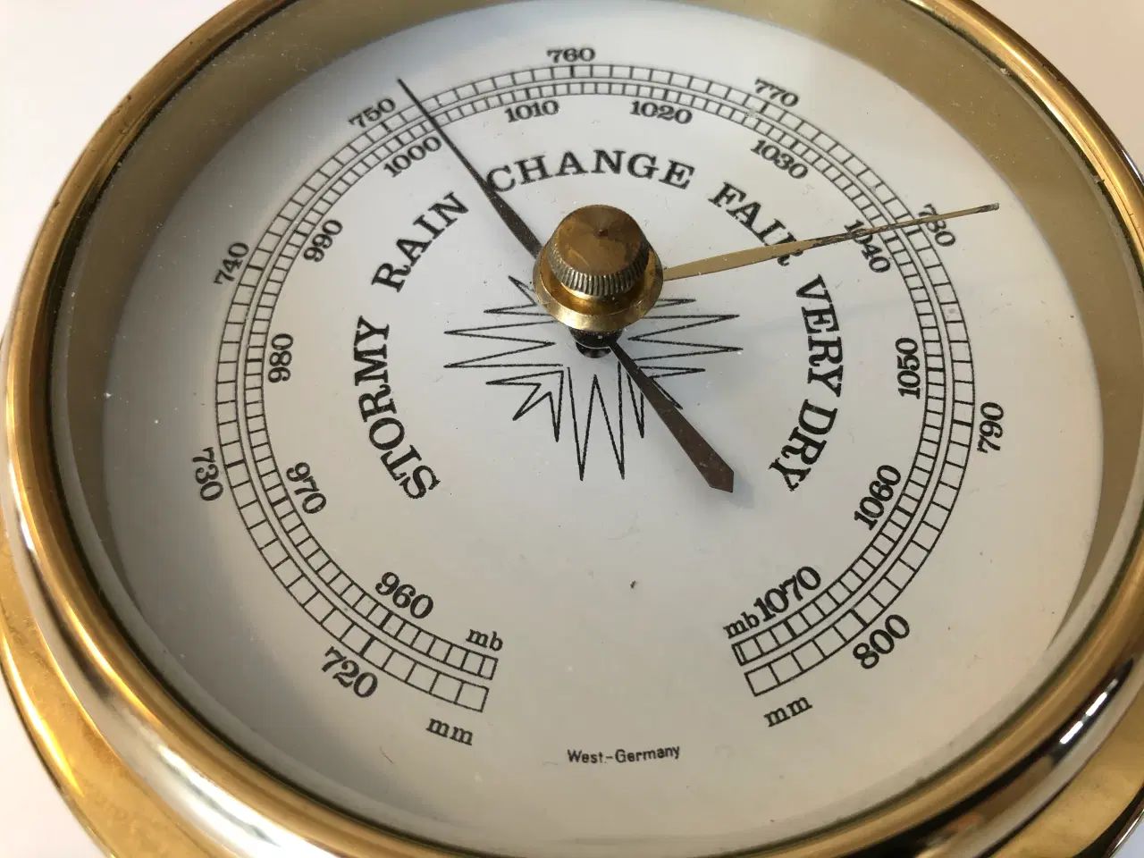 Billede 2 - Skibsbarometer i messing