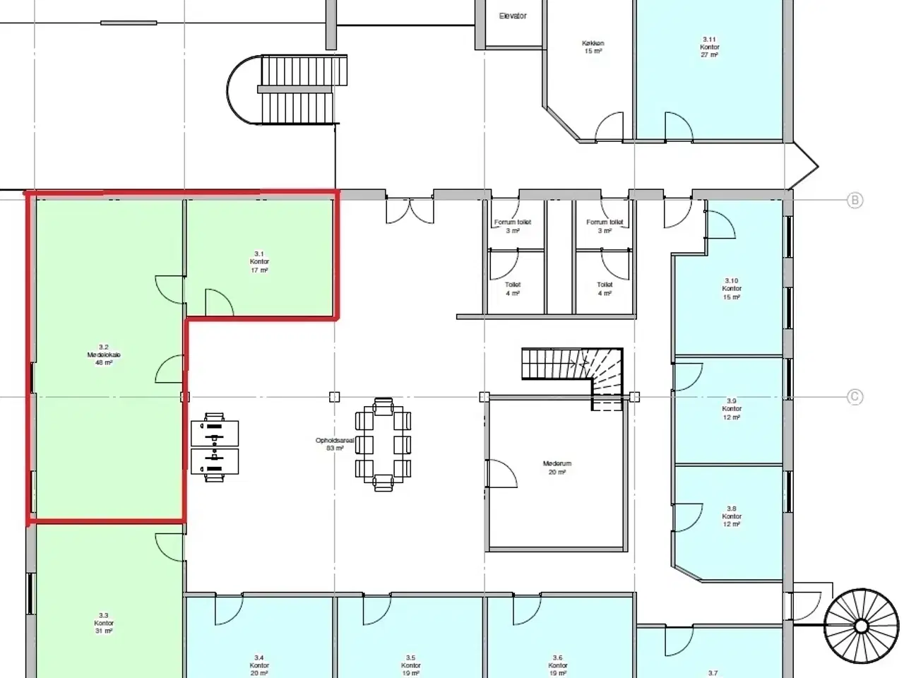 Billede 5 - Godt kontor til 6 personer