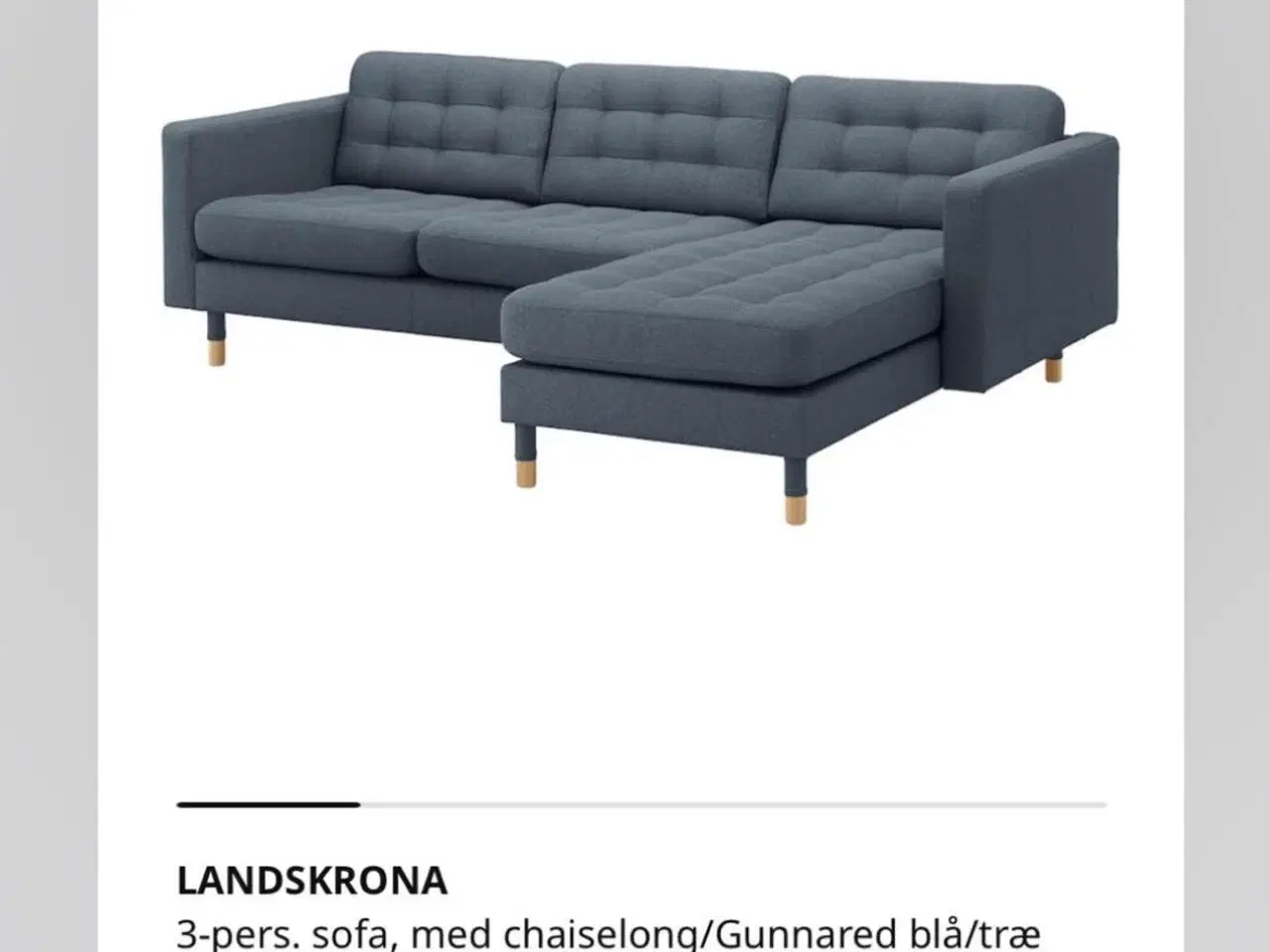 Billede 3 - 3. Pers. sofa med chaiselong 