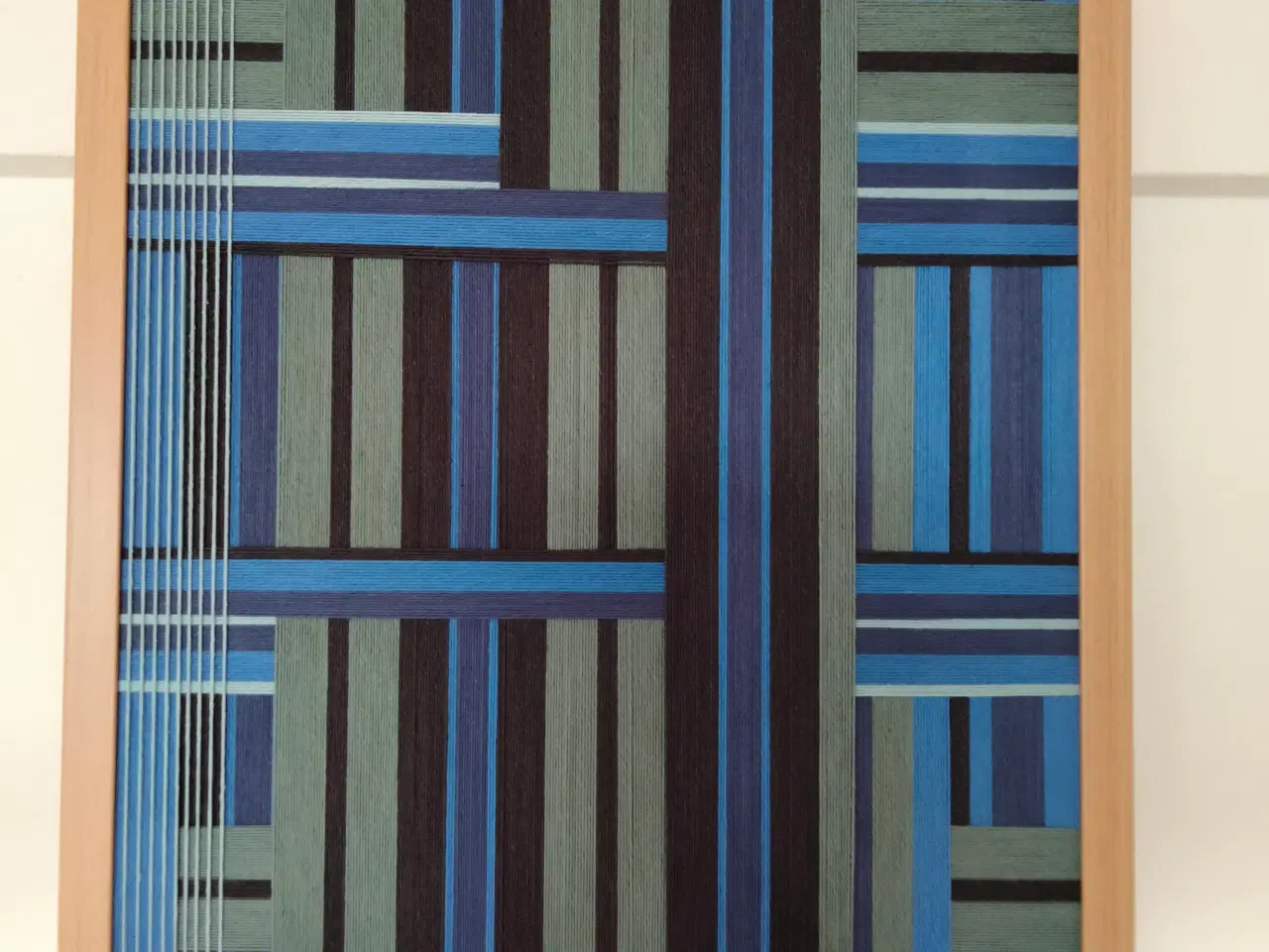 Billede 1 - Garnbillede 40x50 cm håndlavet