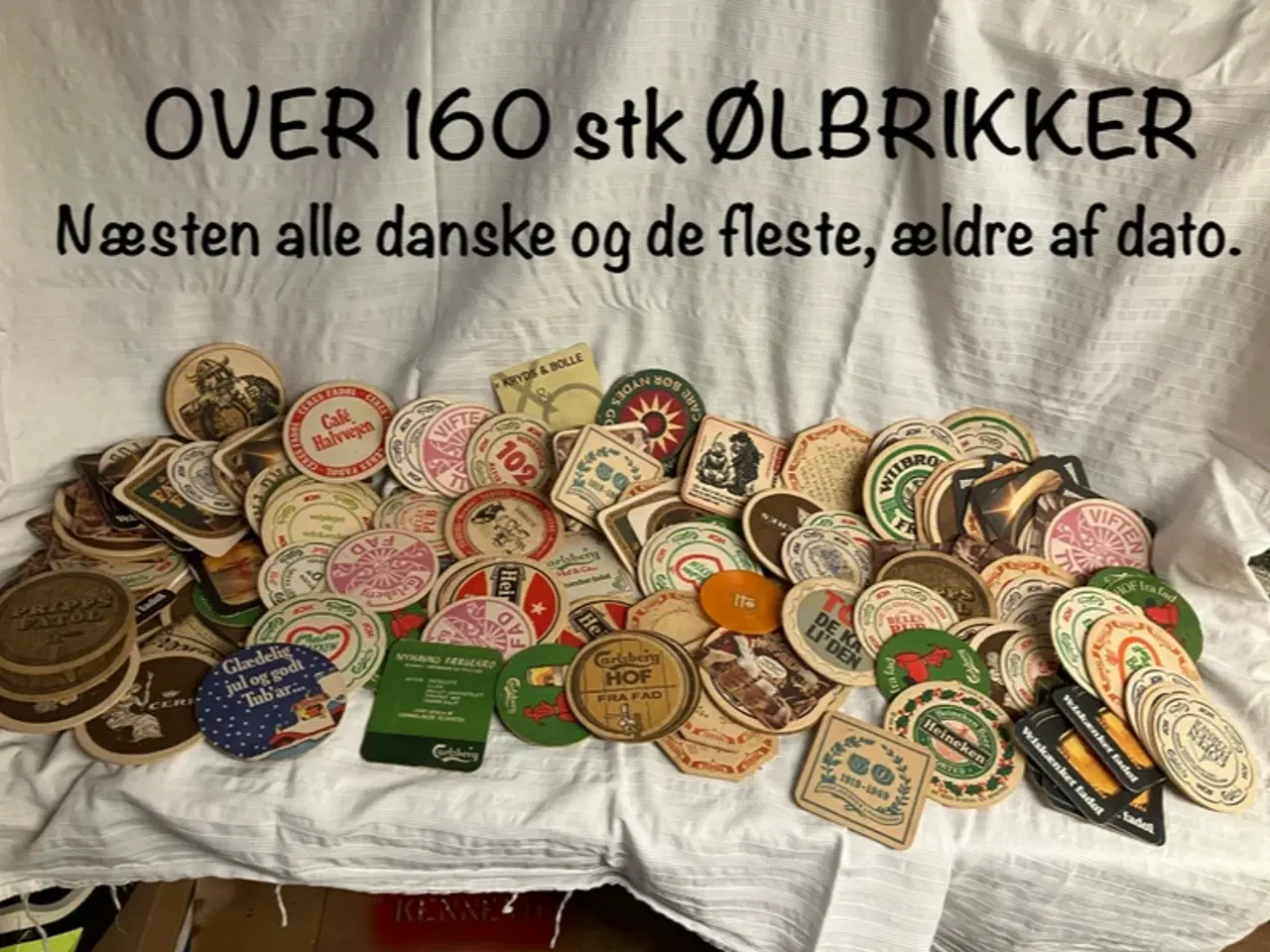 Billede 1 - Over 160 stk ølbrikker 