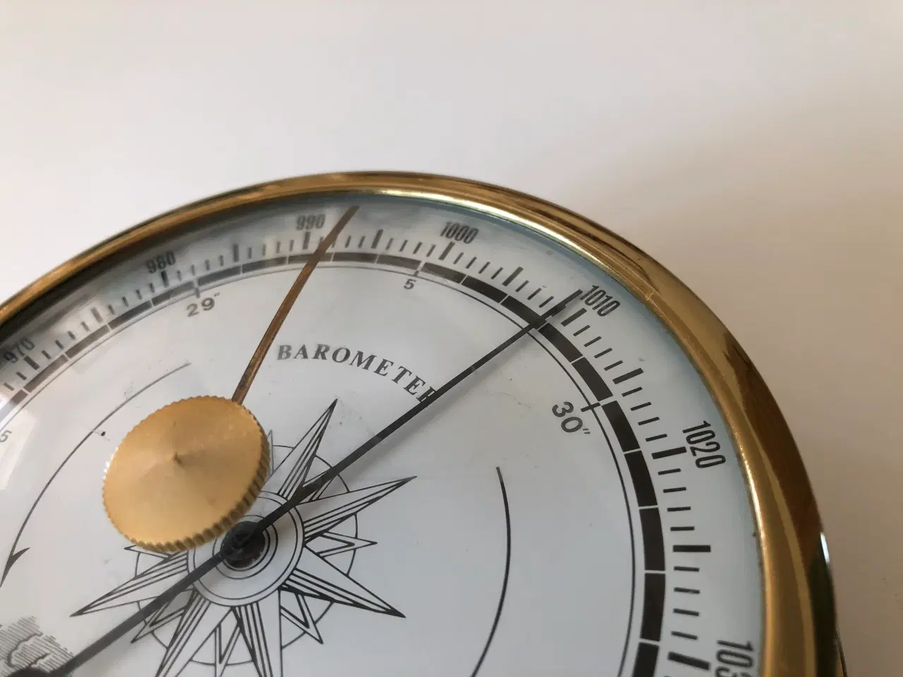 Billede 3 - Skibsbarometer i messing