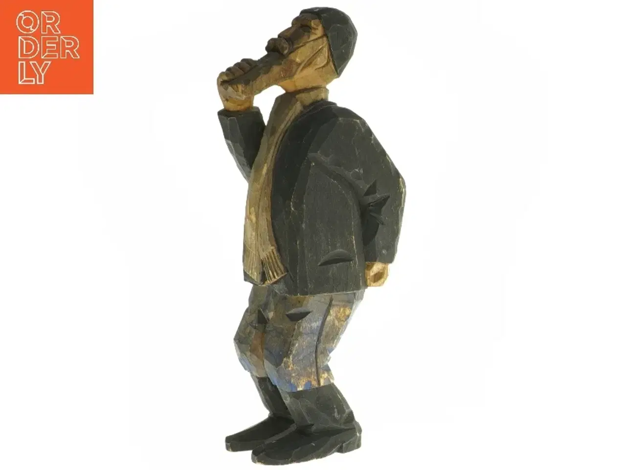 Billede 2 - Træfigur af mand (str. 21,5 cm)