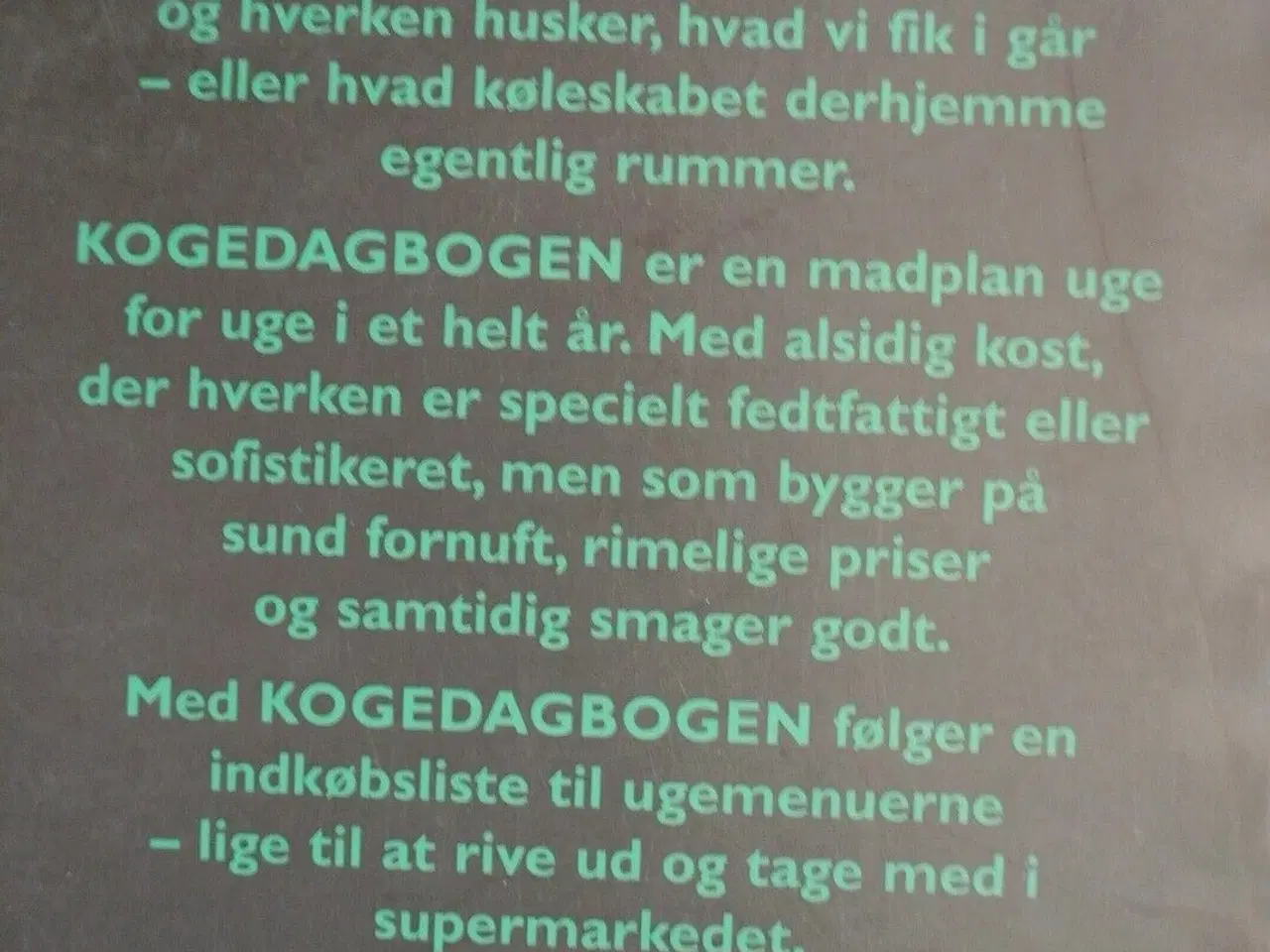 Billede 2 - kogedagbog - mad til en uge ad gangen året rundt, 