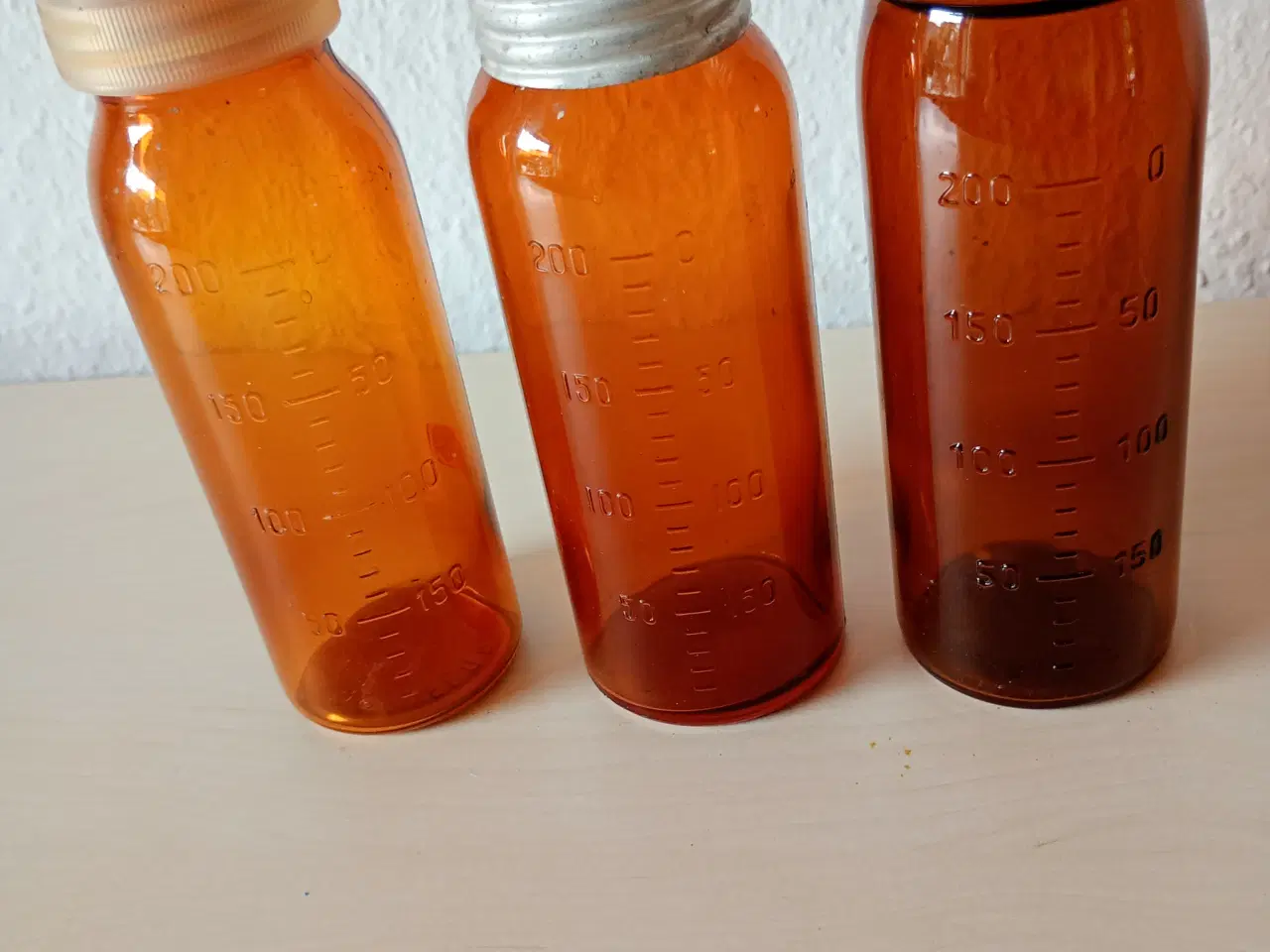 Billede 1 - Flora Danica Glasflasker Amber Glas 200ml