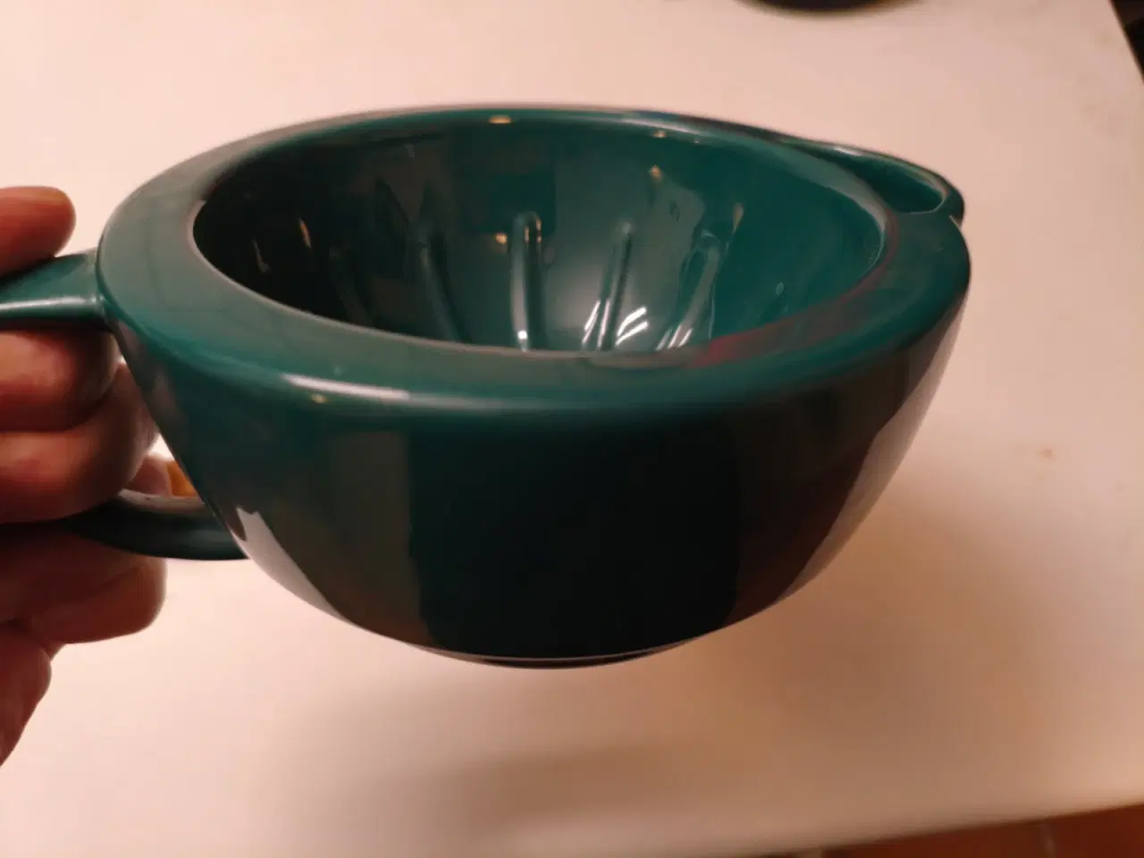 Billede 1 - Barber scuttle keramik – varm barberskål 