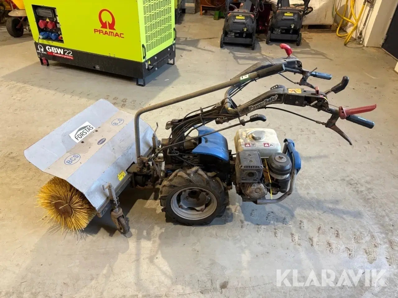 Billede 2 - 2-hjulet traktor BCS MC 728 med fejekost