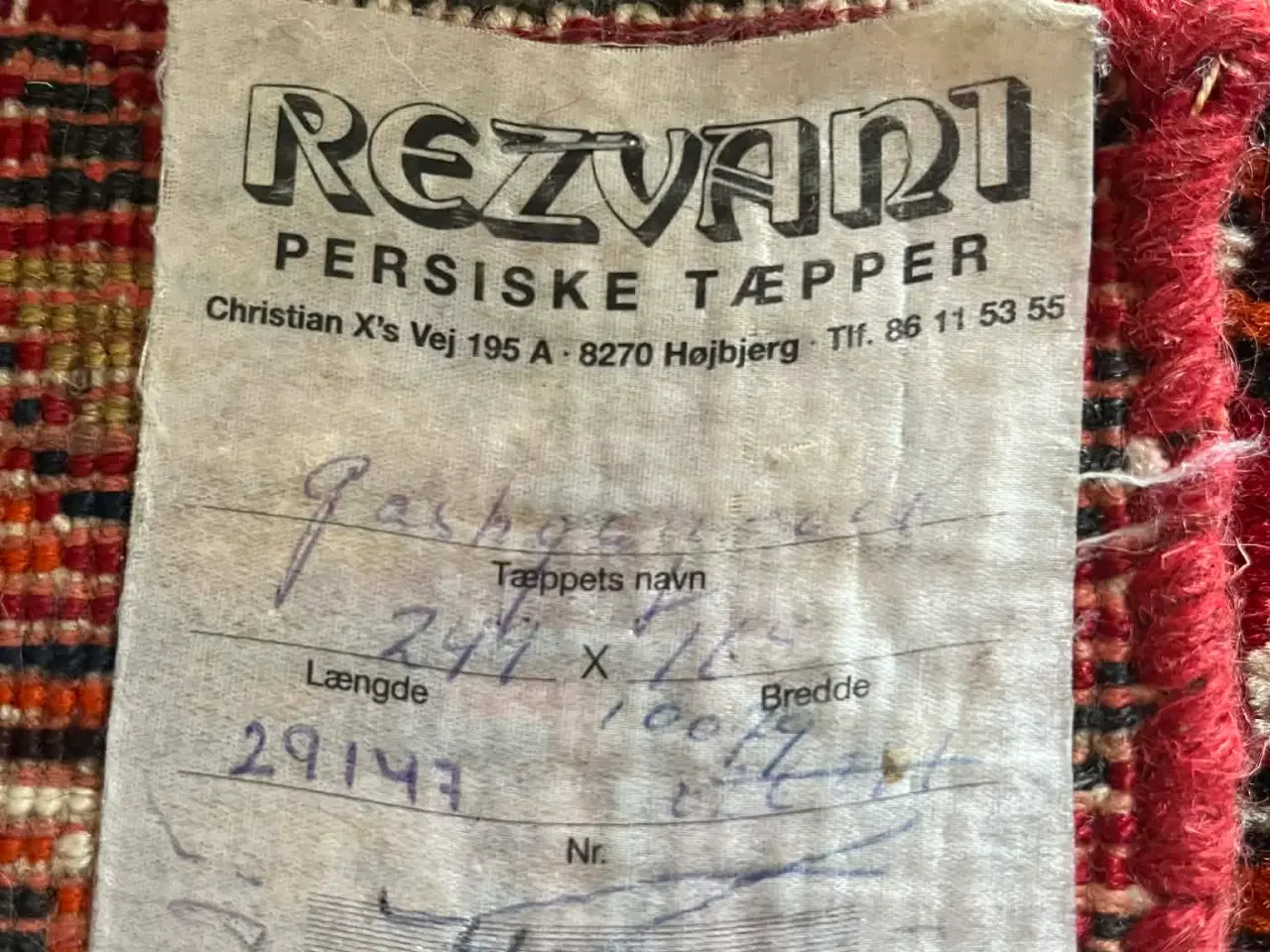 Billede 2 - Ægte håndknyttet tæppe Ghashghai