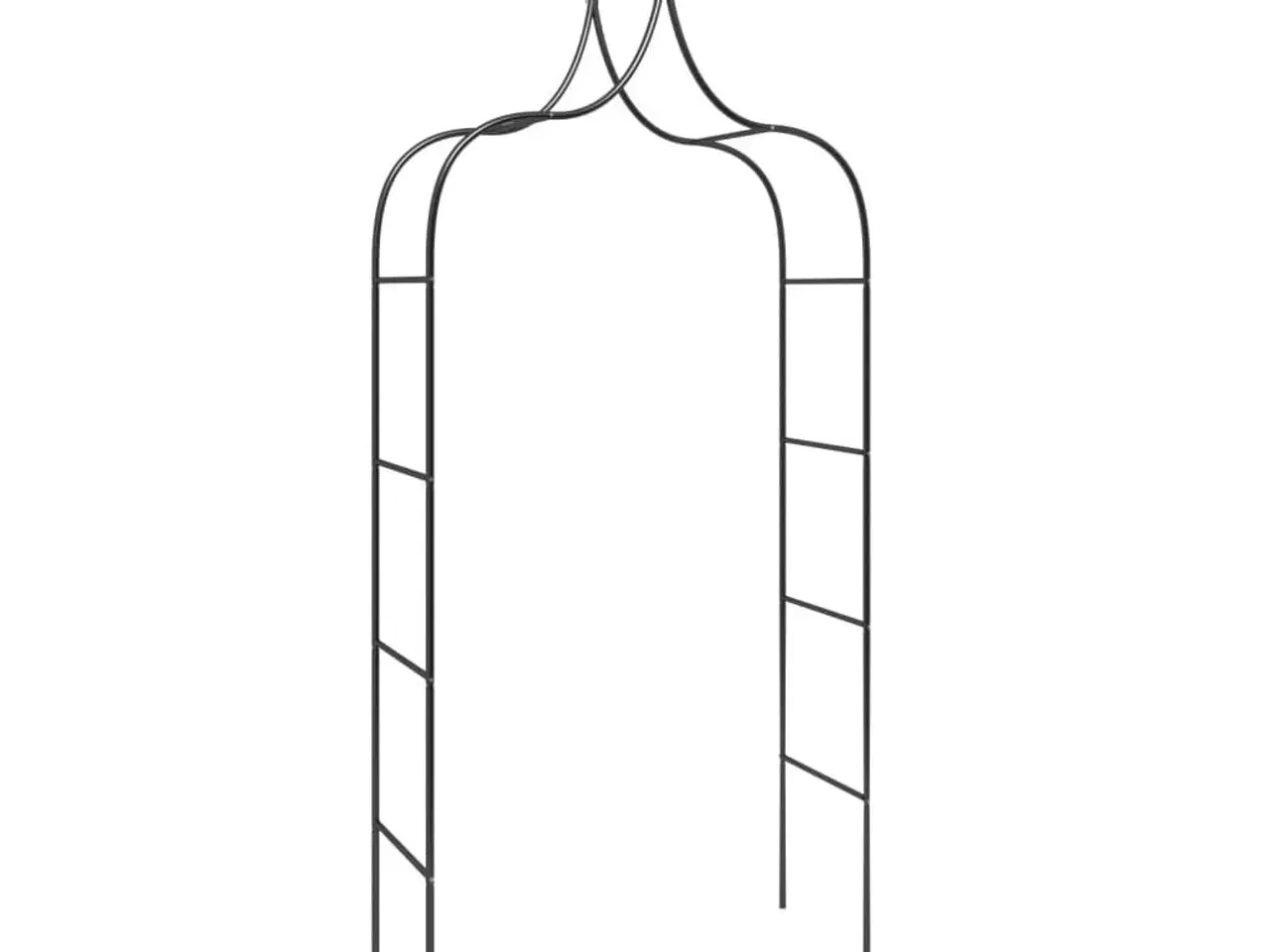 Billede 3 - Havebuer 2 stk. 120x38x260 cm stål sort