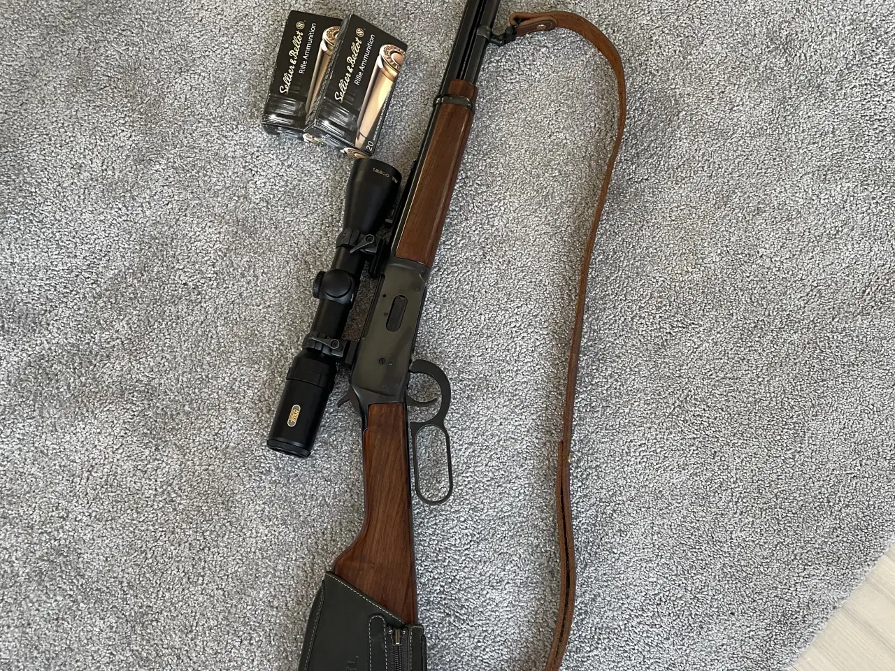 Billede 1 - Winchester 94AE 30-30 komplet sæt 