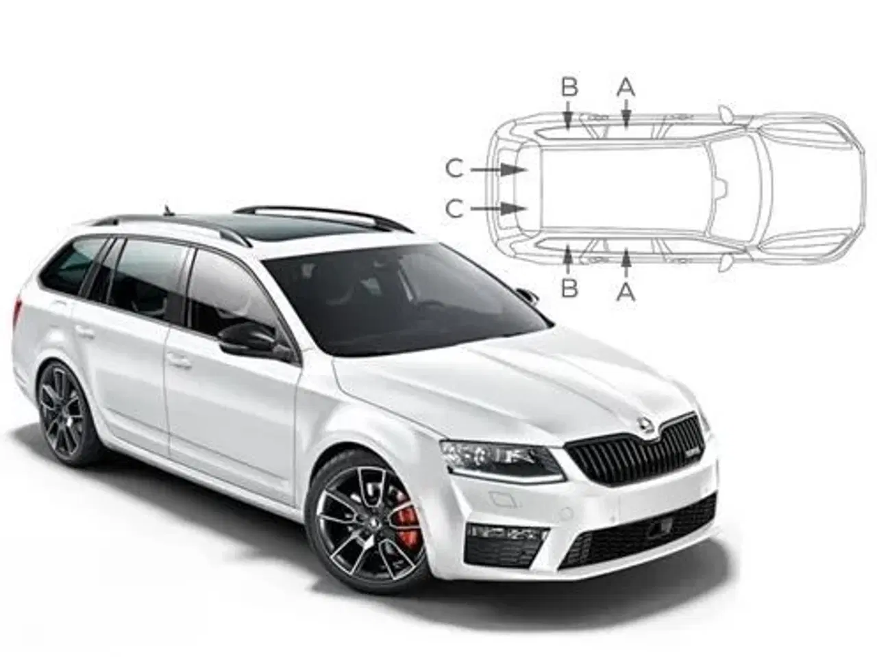 Billede 1 - Solskærm, Skoda Octavia, Solgardiner