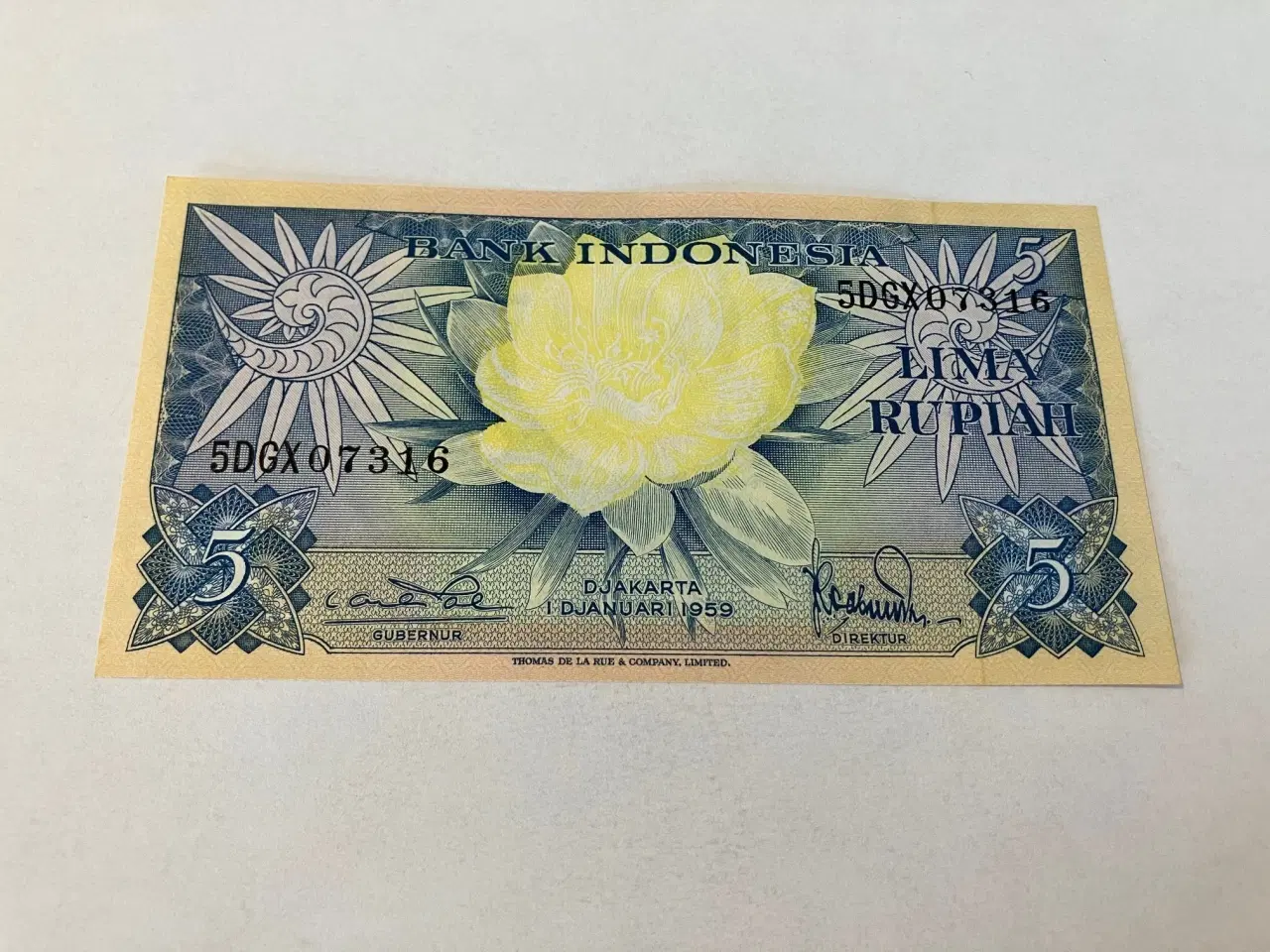 Billede 1 - 5 Rupiah Indonesia 1959