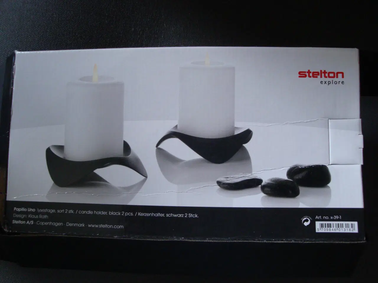 Billede 6 - Stelton Papilio Uno lysestage til bloklys, 2 stk. 