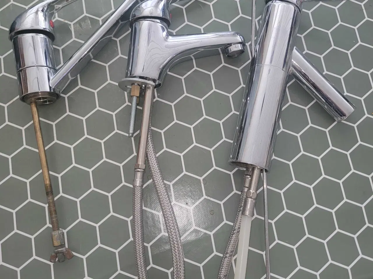 Billede 5 - Håndvask i glas krystaller m bund m bundventventil