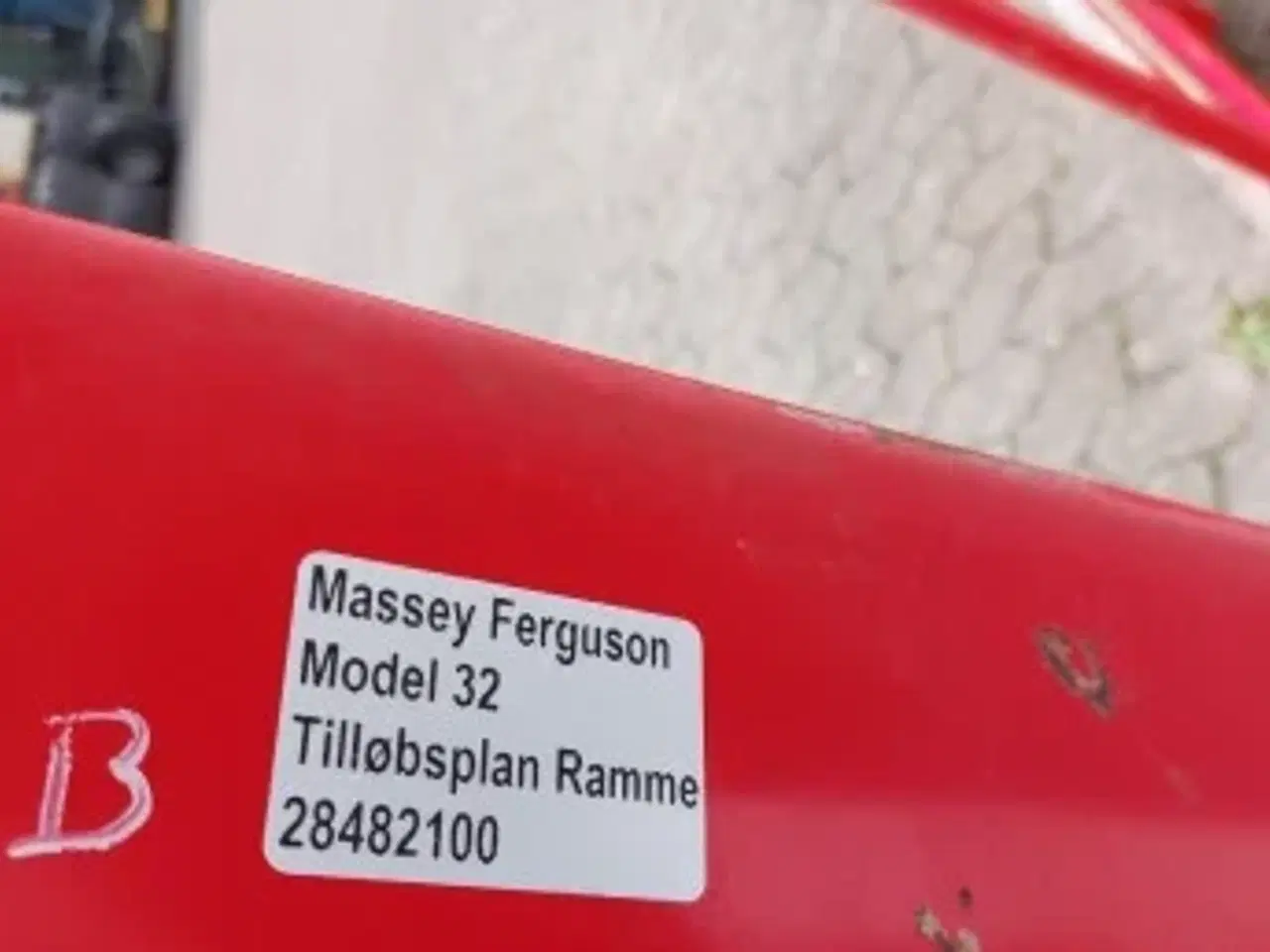 Billede 2 - Massey Ferguson 32 Tilløbsplan Ramme 28482100