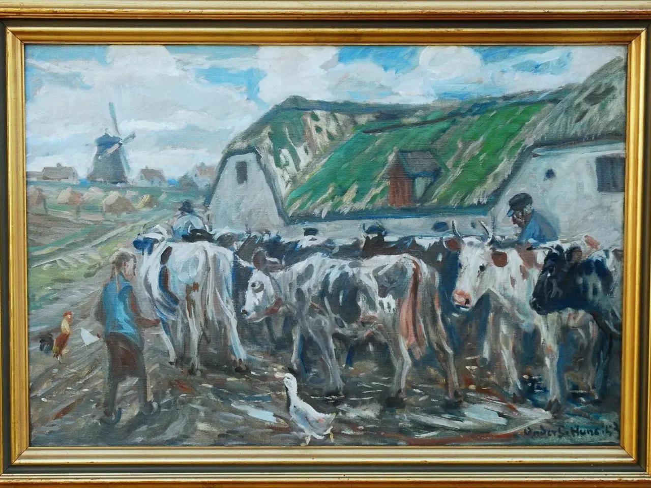 Billede 1 - Maleri af Anders Hune (1894-1968)