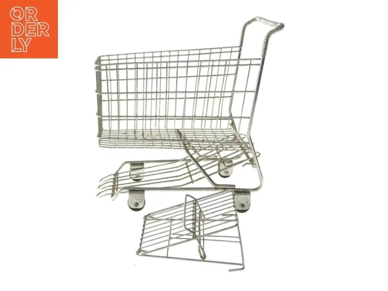 Billede 1 - Miniature indkøbsvogn (str. 27x31 cm)