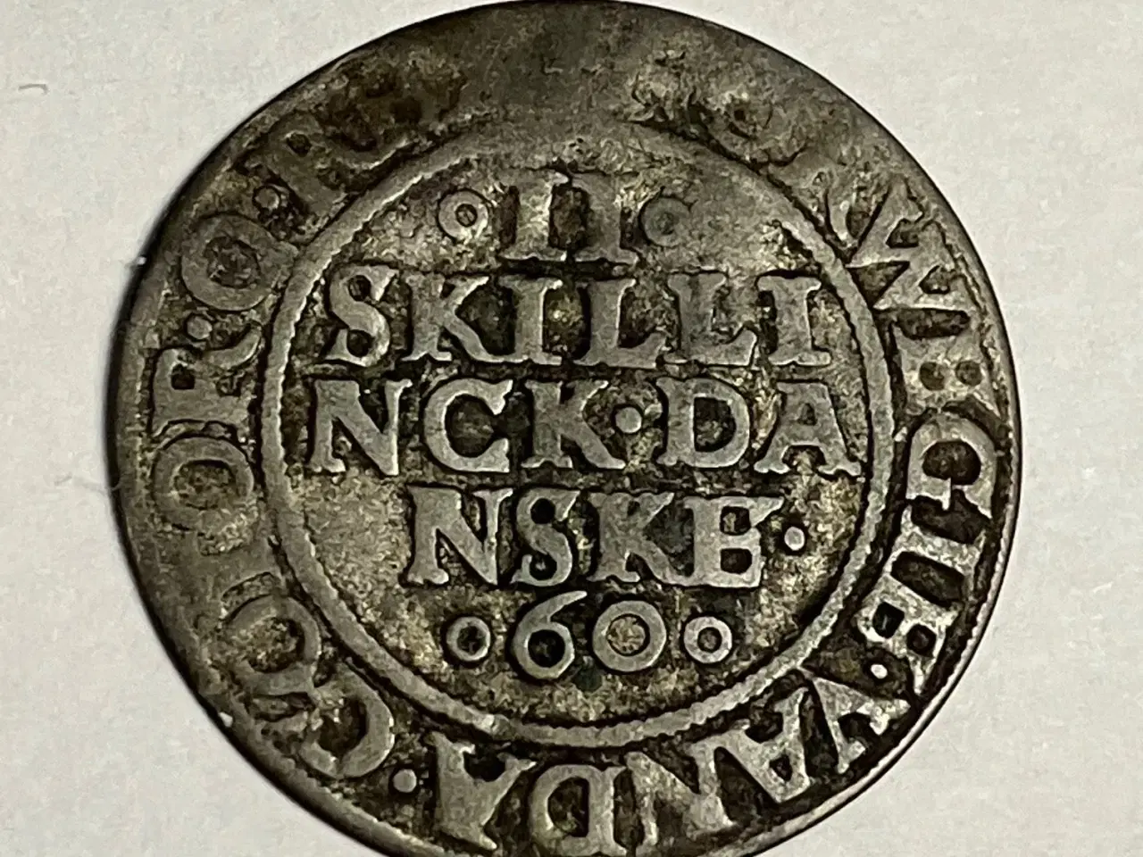 Billede 1 - 2 Skilling 1560 Danmark