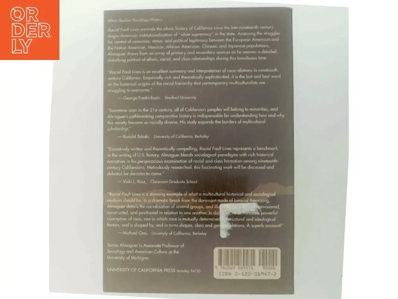 Billede 3 - Racial Fault Lines af Tomás Almaguer (Bog)