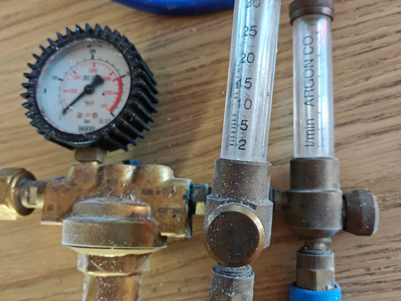 Billede 2 - Reduktionsventil/ manometer Argon 