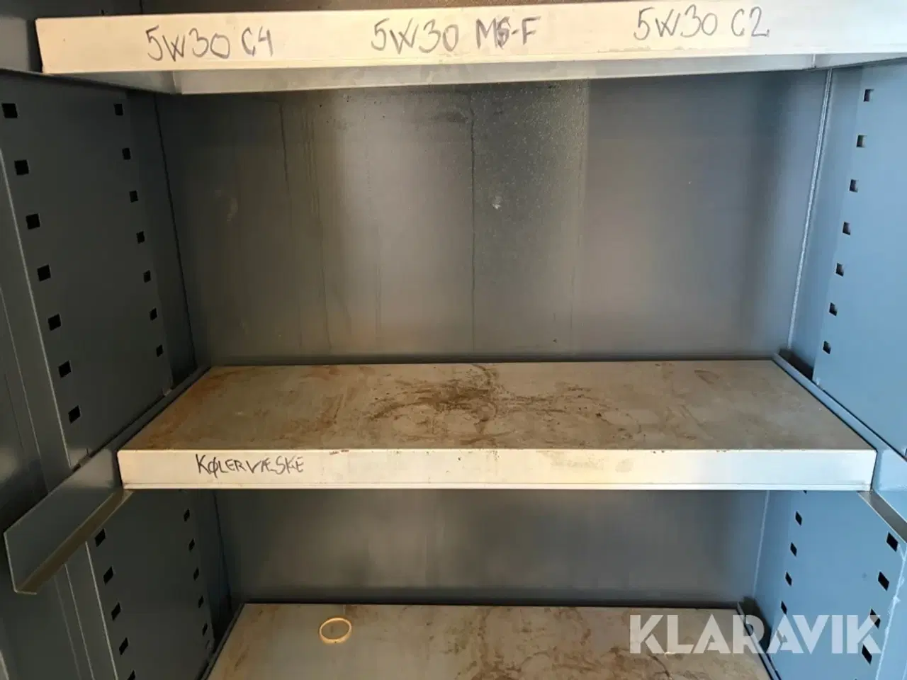 Billede 12 - Olieskab Kent sikkerhedsgodkendt med 3 hylder og spildbakke