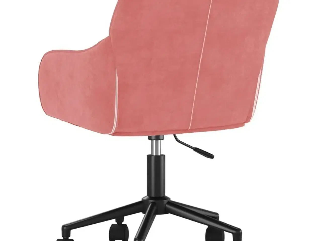 Billede 5 - Drejelig kontorstol fløjl pink