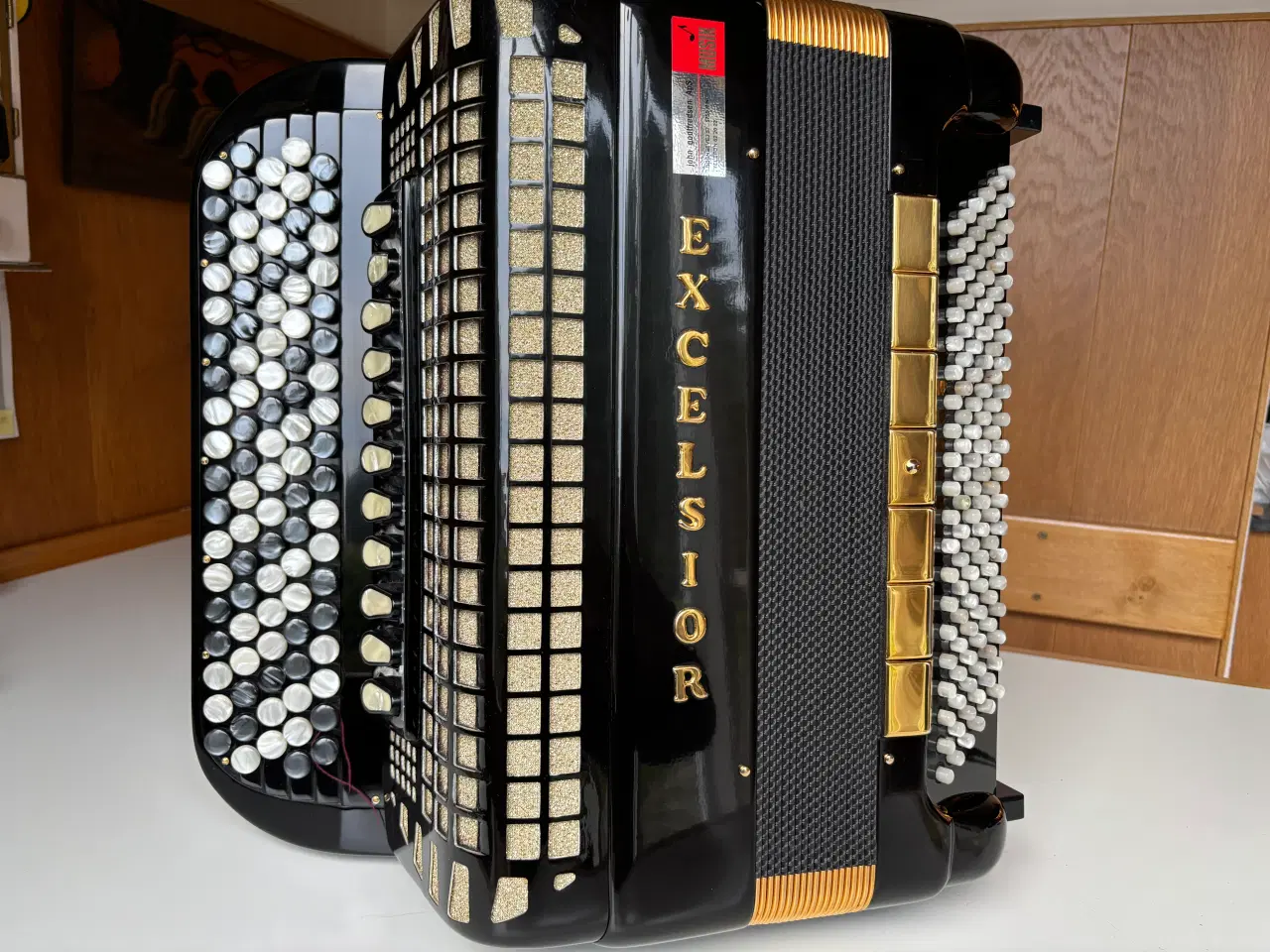 Billede 10 - Excelsior Knapharmonika Model 921 Romance Gold