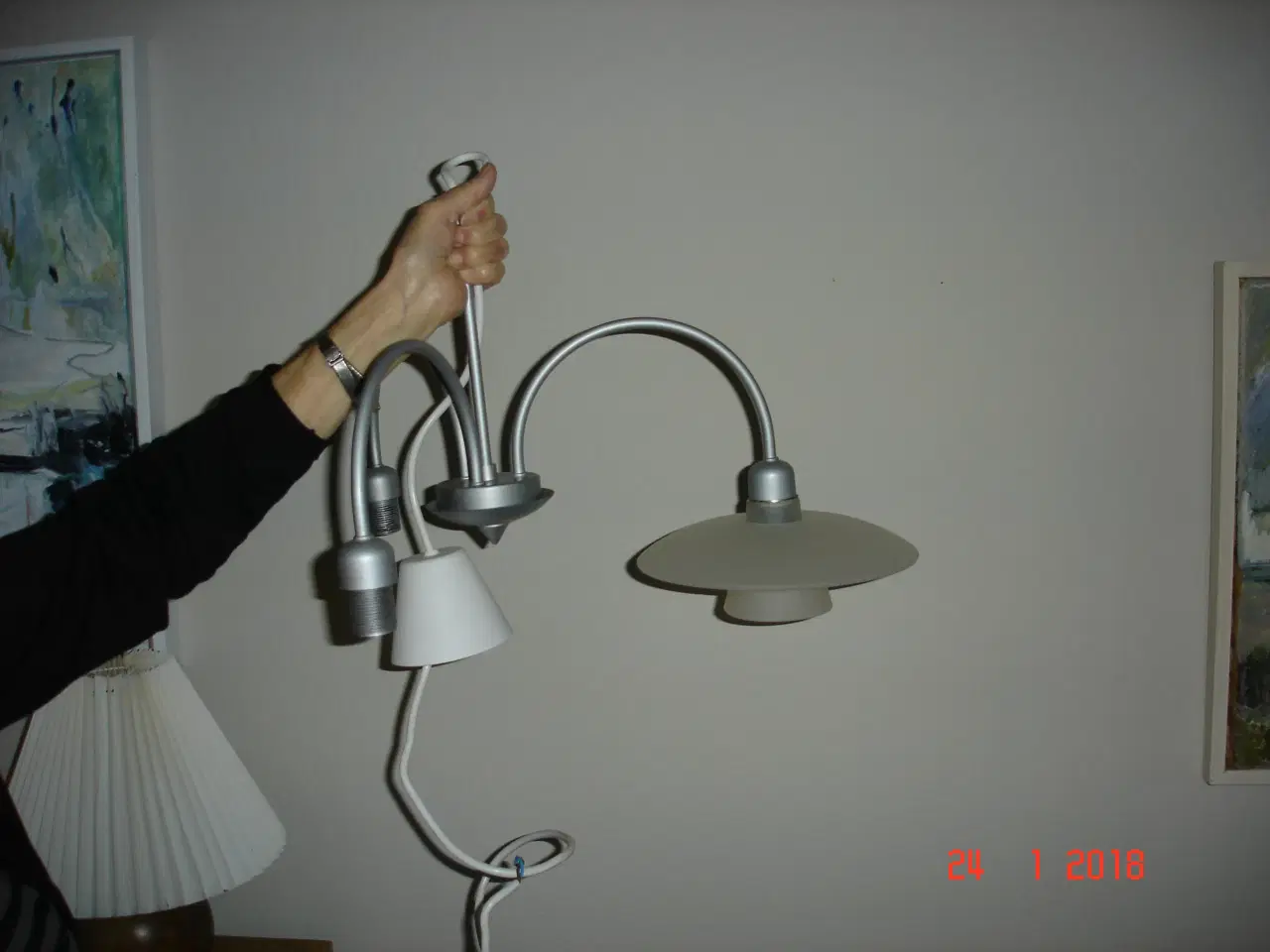 Billede 1 - Loftslampe med tre arme, ny mrk: Marksløjd