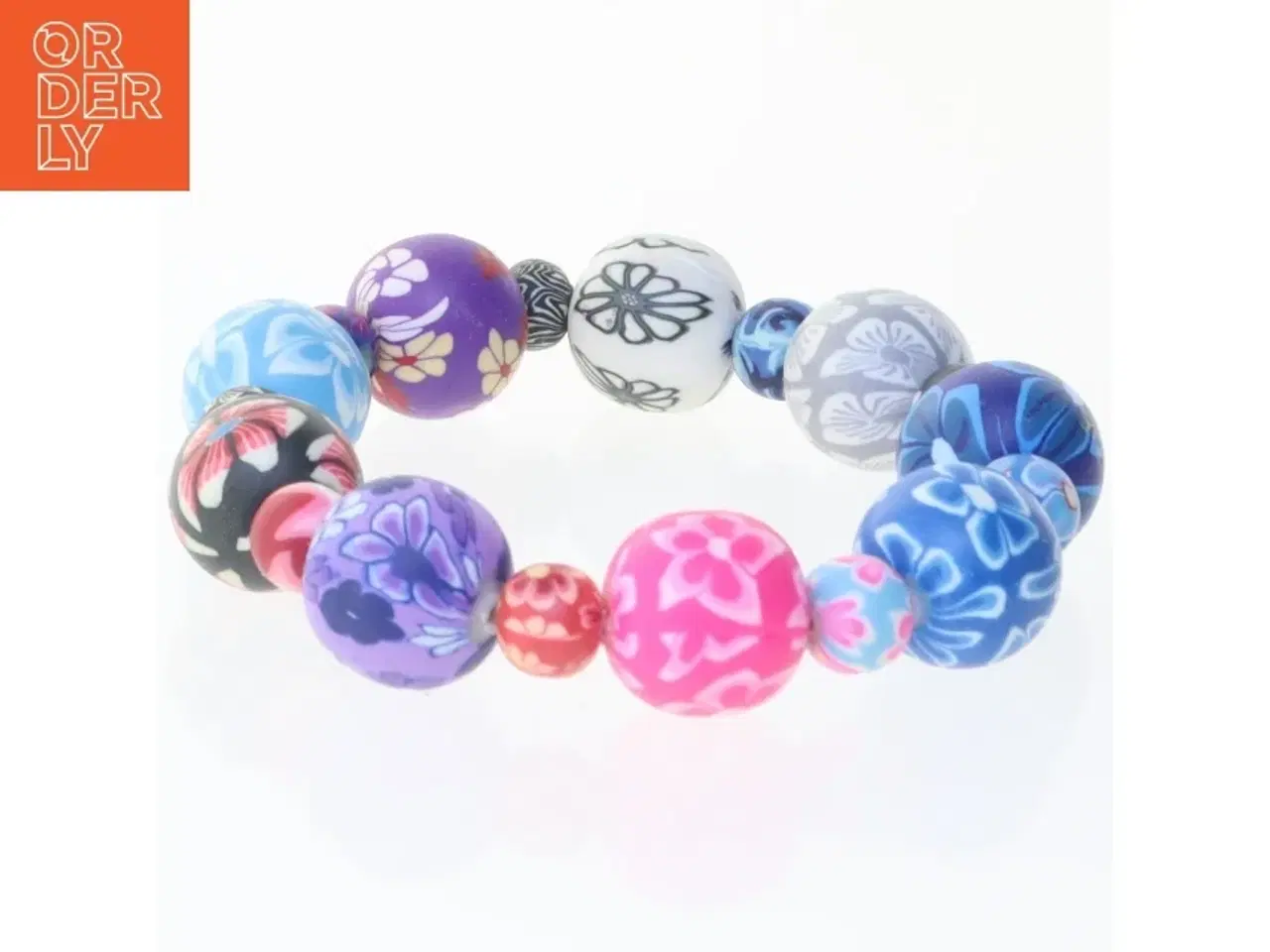 Billede 2 - Farverigt perlearmbånd (str. 14 cm)