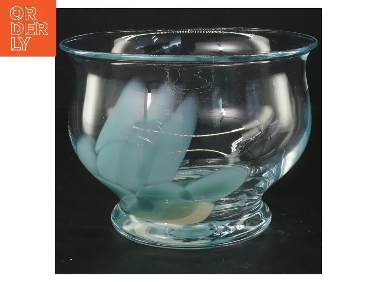 Billede 1 - Holmegaard glasskål (str. 17,5x13 cm)