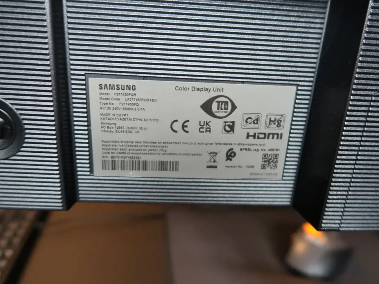 Billede 5 - 2 stk. computerskærme SAMSUNG F27T450FQR, tastatur og mus
