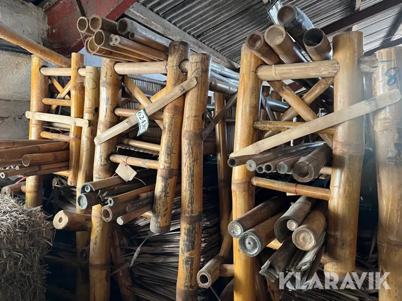 Billede 2 - Bambus hytter 3 styk