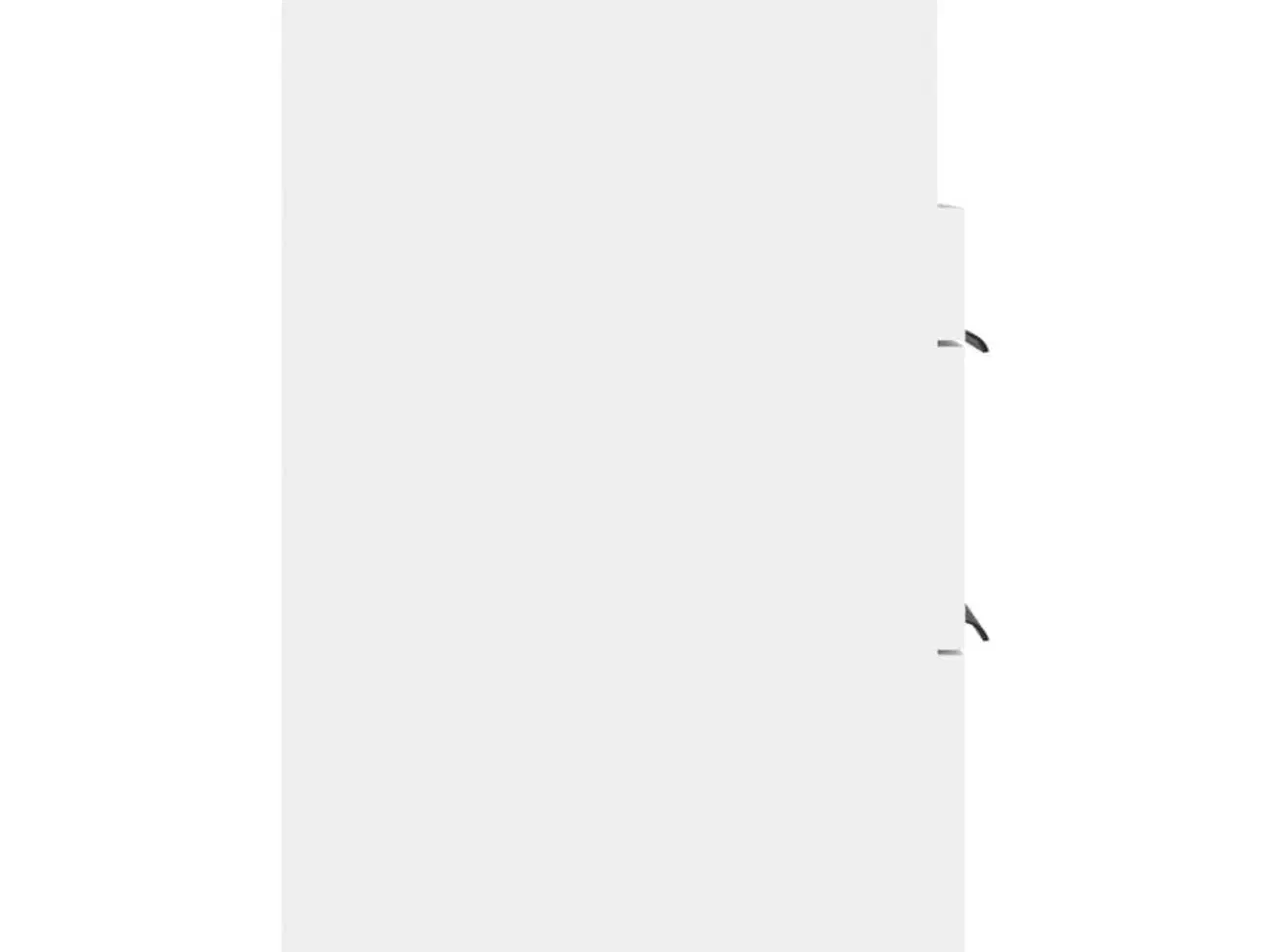 Billede 5 - Sengeborde 2 stk. konstrueret træ hvid